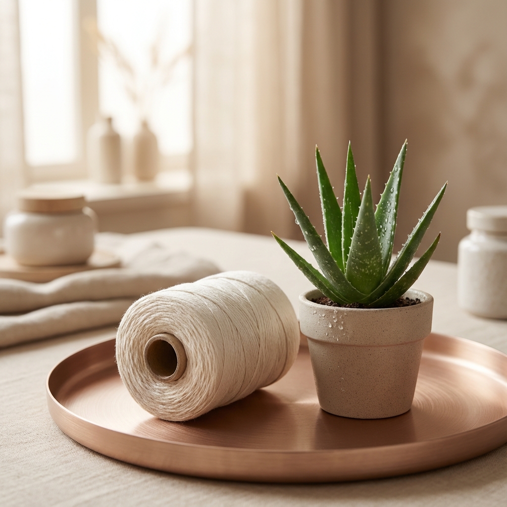 Precise brow threading result showing clean lines